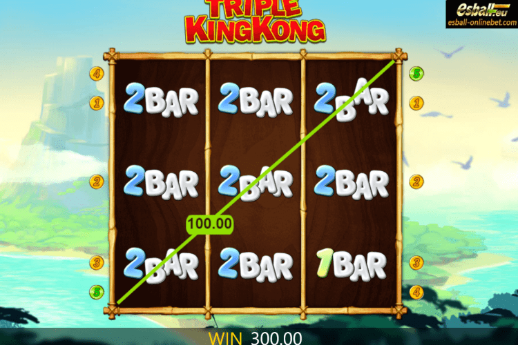 Triple King Kong Slot Big Win