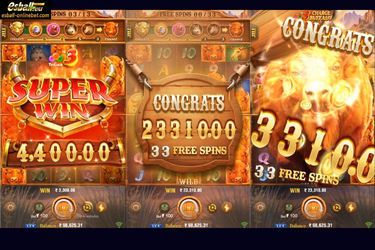 3 Charge Buffalo Slot Big Win 3 Charge Buffalo Slot Big Win