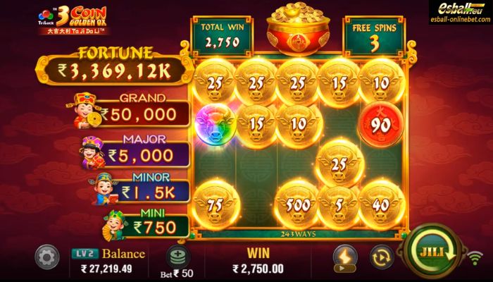 3 Coin Golden OX Slot Paytable 3 Coin Golden OX Slot Paytable