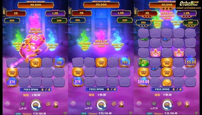 3 Witch's Lamp Slot Free Spins Feature - Purple 3 Witch's Lamp Slot Free Spins Feature - Purple