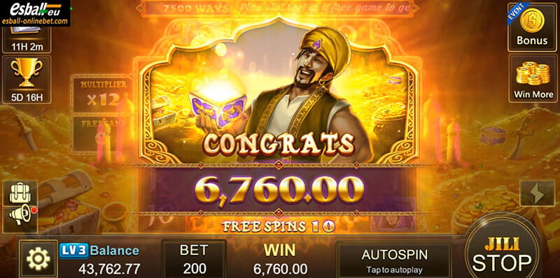 Alibaba Slot Machine Free Spins Bonus