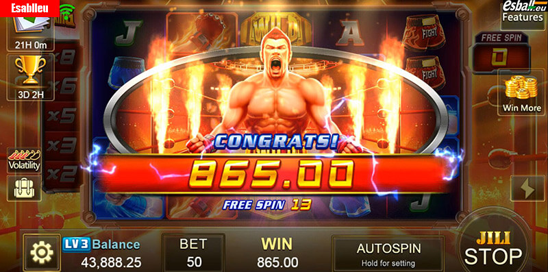 Boxing King Slot Machine Big Win