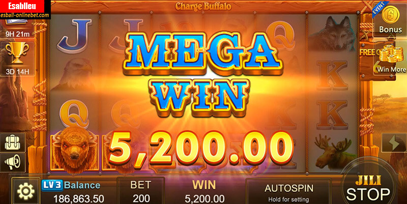 Charge Buffalo Slot Machine Super Win