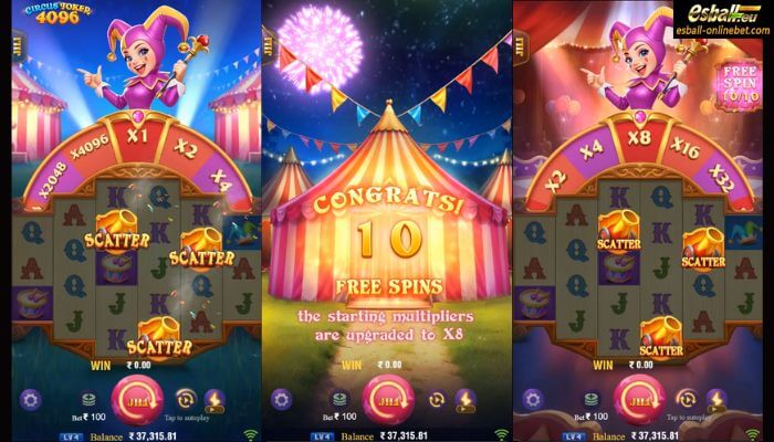 Circus Joker 4096 Slot Free Spins Feature Circus Joker 4096 Slot Free Spins Feature