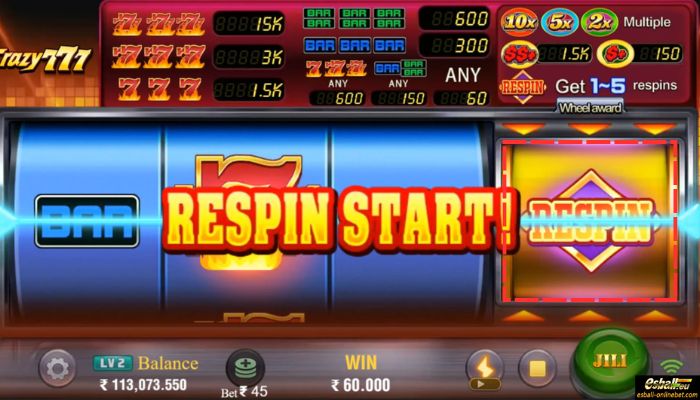 Crazy 777 Slot Respin Crazy 777 Slot Respin