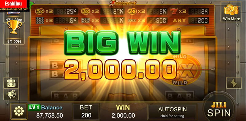 Golden Bank Slot Machine Bonus Game