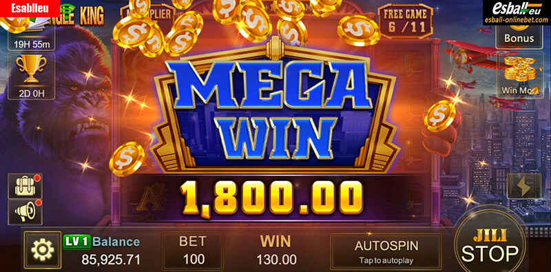 Jungle King Slot Machine Super Win
