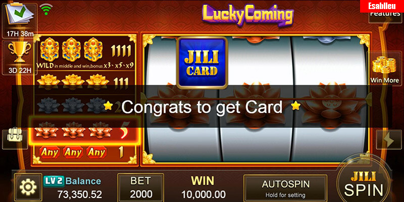 Lucky Coming Slot Machine Big Win