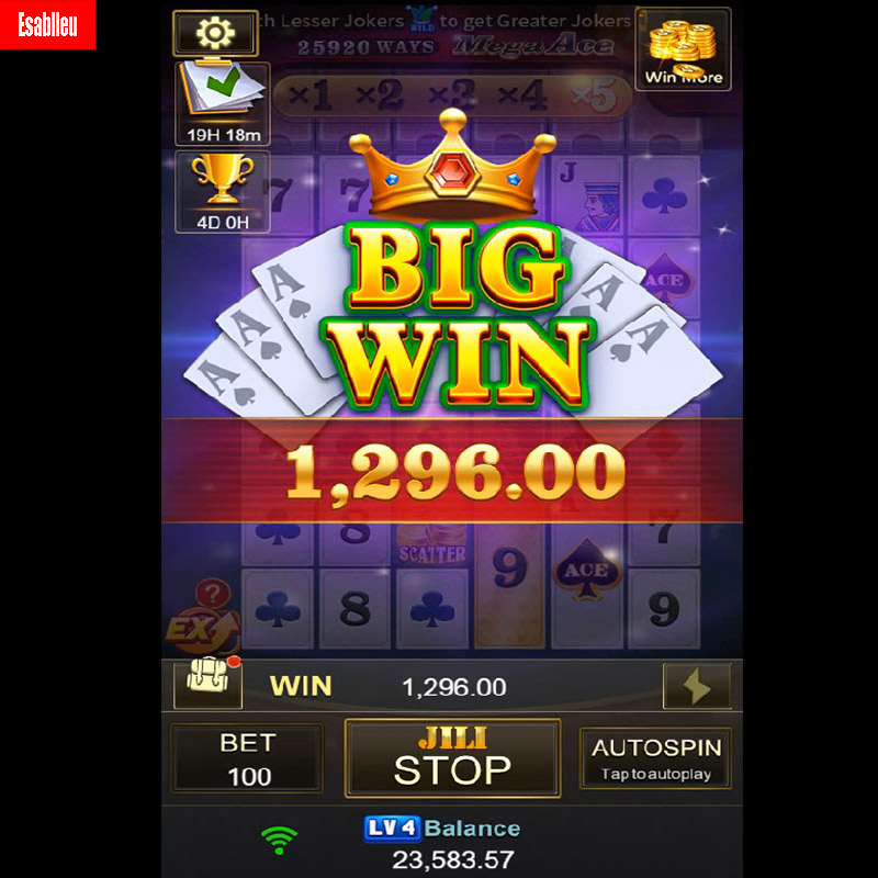 Mega Ace Slot Machine Free Spin Bonus Game 4