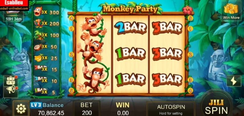 Monkey Party Slot Machine