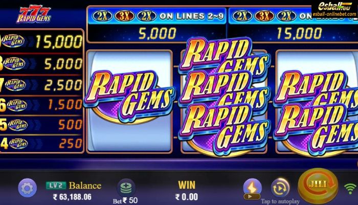 Rapid Gems 777 Slot Feature Rapid Gems 777 Slot Feature