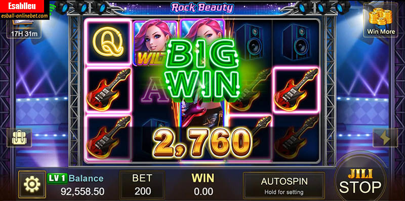 Rock Beauty Slot Machine Bonus Game