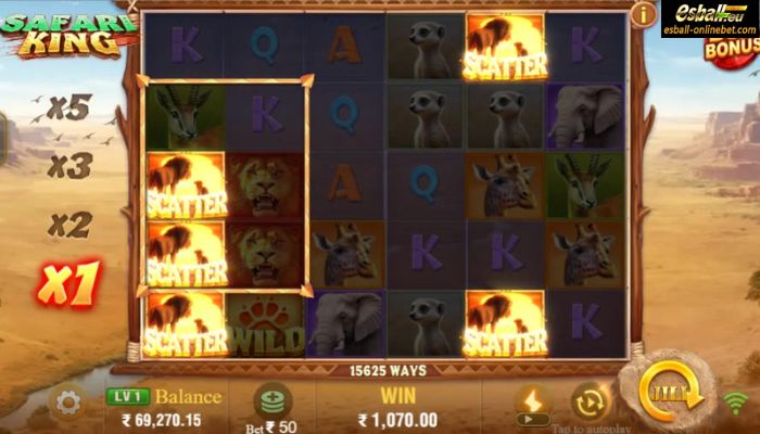 Safari King Slot Free Spins Feature