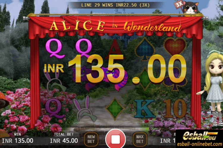 Alice in Wonderland Slots Free Play Big Win
