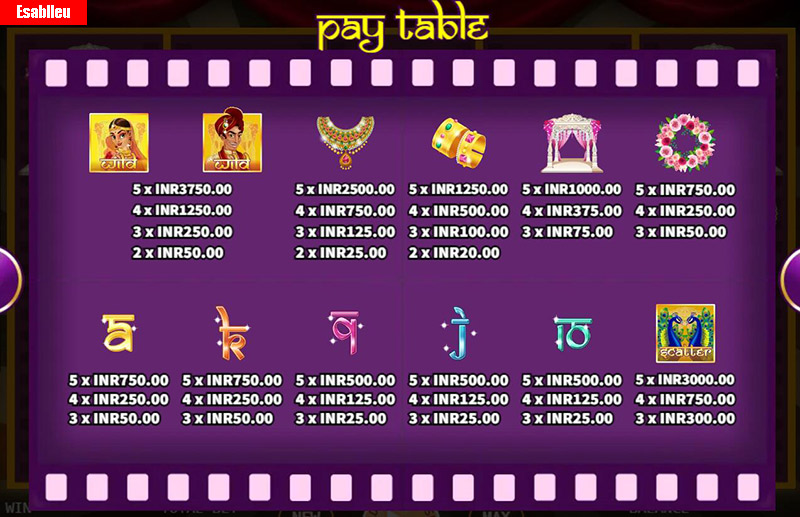 Bollywood Romance Slot Machine Expanding Payouts