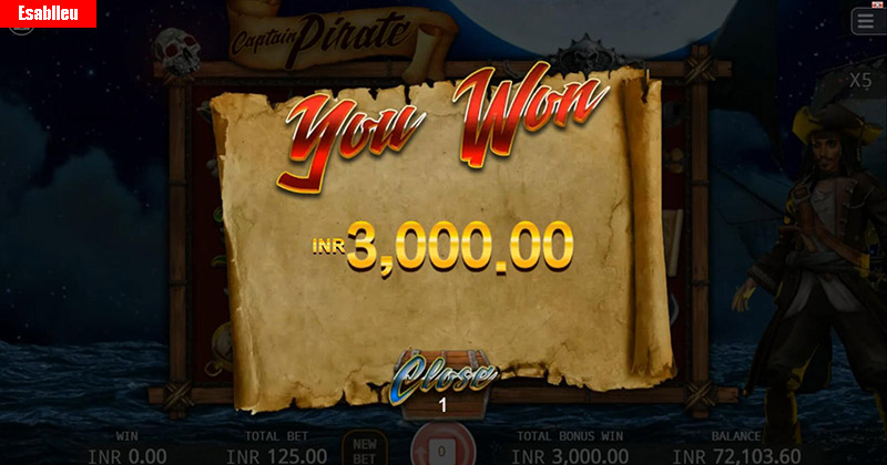 Captain Pirate Slot Machine Free Spins Bonus