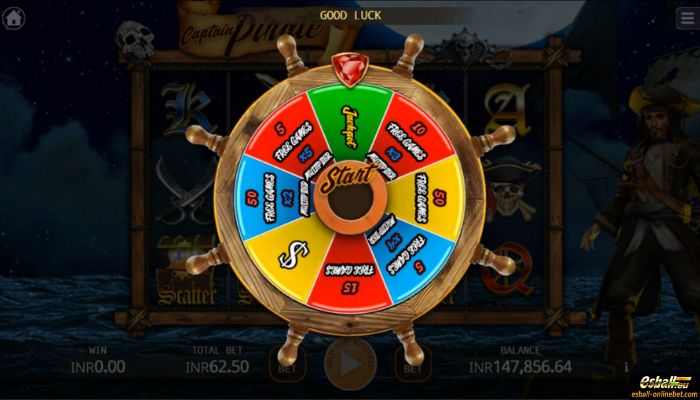 Captain Pirate Slot Fortune Wheel Captain Pirate Slot Fortune Wheel