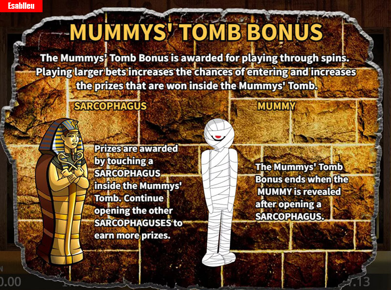 Mysterious Pyramid Slot Machine Mummys' Tomb Bonus