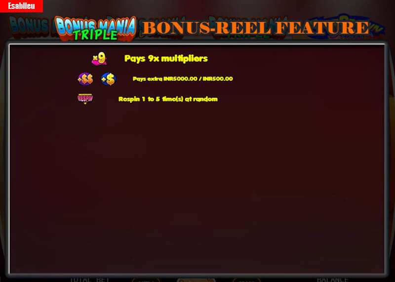 Super Bonus Mania Slot Machine Bonus Mania Triple