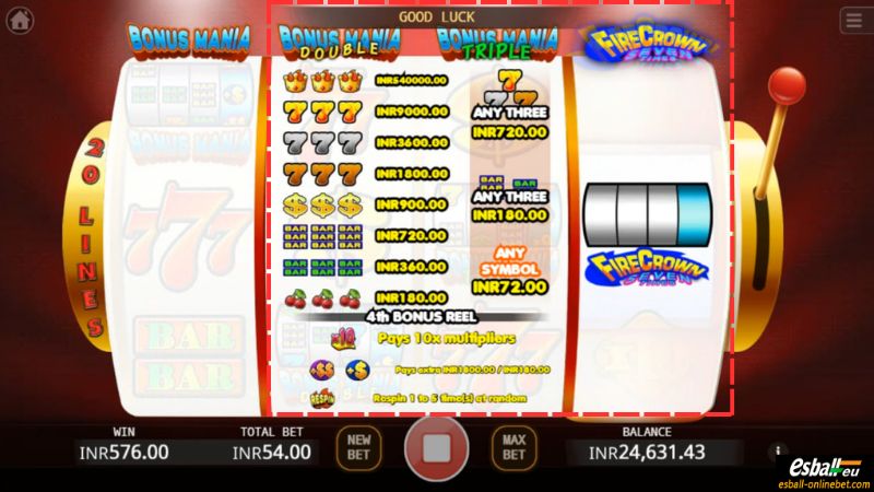 Super Bonus Mania Slot Fire Crown Seven Times Super Bonus Mania Slot Fire Crown Seven Times