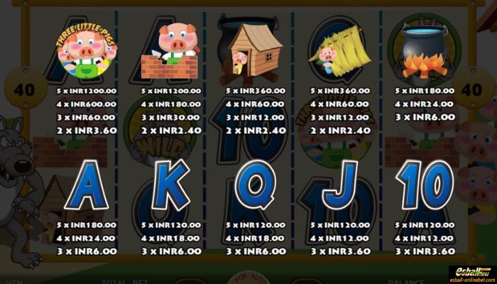 Three Little Pigs Slot Paytable Three Little Pigs Slot Paytable