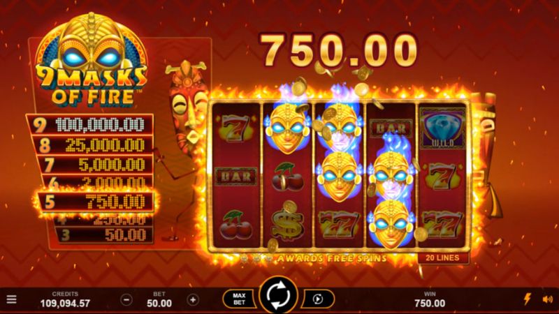 9 Masks Of Fire Big Win 9 Masks Of Fire Big Win