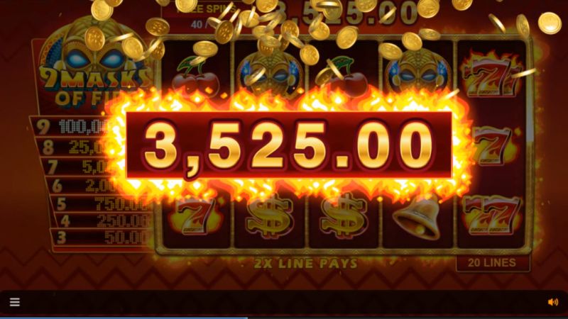 Microgaming 9 Masks Of Fire Slot Big Win Microgaming 9 Masks Of Fire Slot Big Win