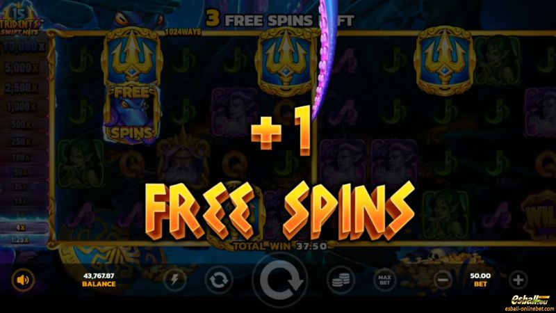 15 Tridents™ Slot Free Spins Feature 15 Tridents™ Slot Free Spins Feature
