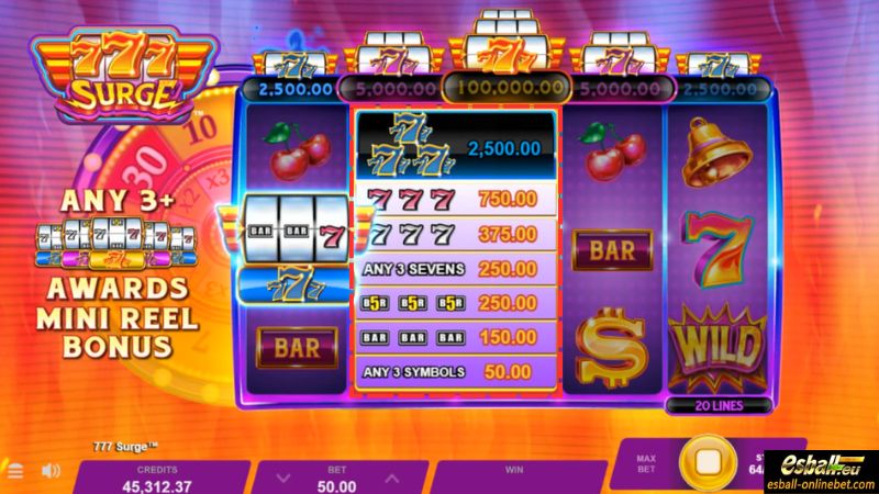 777 Surge Slot 1‑line 3×3 777 Surge Slot 1‑line 3×3
