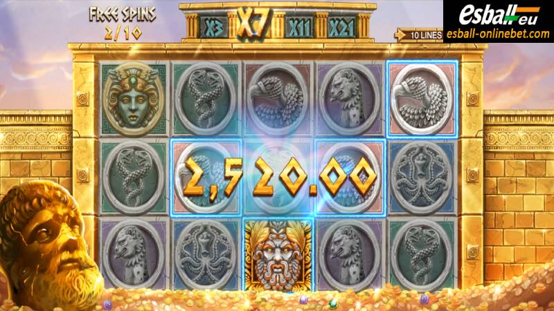 Ancient Fortunes Zeus Slot Machine Big Win 1