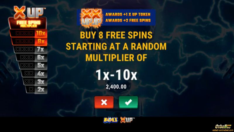 Bolt X UP™ Slot Buy Feature Bolt X UP™ Slot Buy Feature