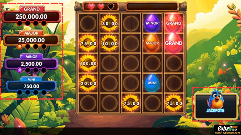 Bountiful Birds Slot Jackpot Feature