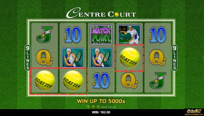 Centre Court Slot Scatter