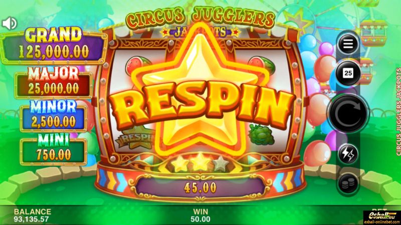 Circus Jugglers Jackpots Slot Respin Circus Jugglers Jackpots Slot Respin
