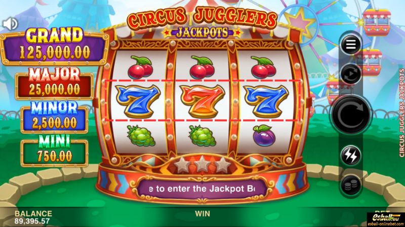 Circus Jugglers Jackpots Slot Seven Symbol Circus Jugglers Jackpots Slot Seven Symbol