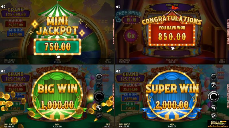 Circus Jugglers Jackpots Big Win Circus Jugglers Jackpots Big Win