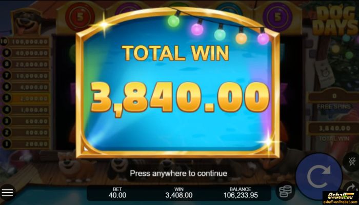 Microgaming Dog Days Big Win