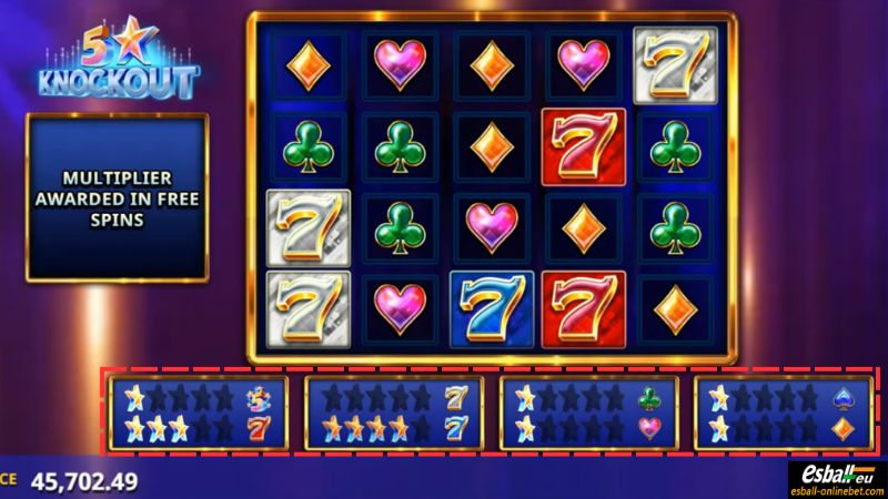 5 Star Knockout Slot Award Board 5 Star Knockout Slot Award Board