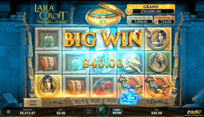 Lara Croft: Temples and Tombs Big Win Lara Croft: Temples and Tombs Big Win