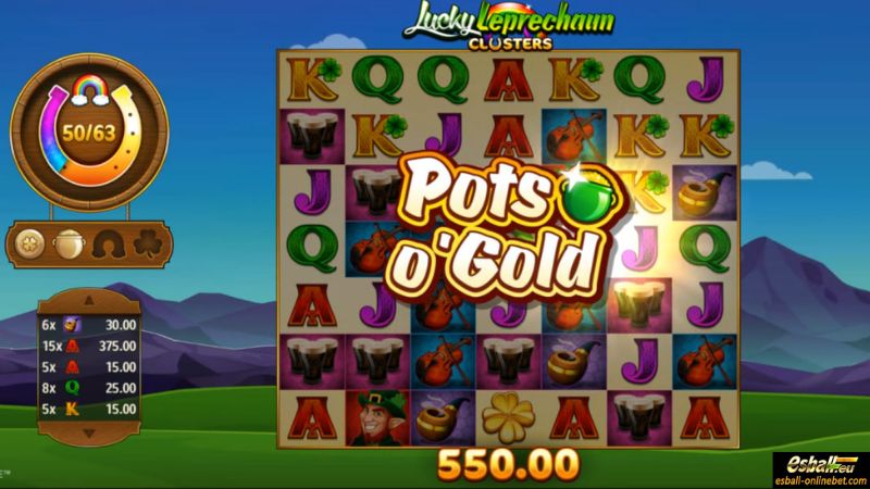 Lucky Leprechaun Clusters Slot Pots O' Gold Lucky Leprechaun Clusters Slot Pots O' Gold