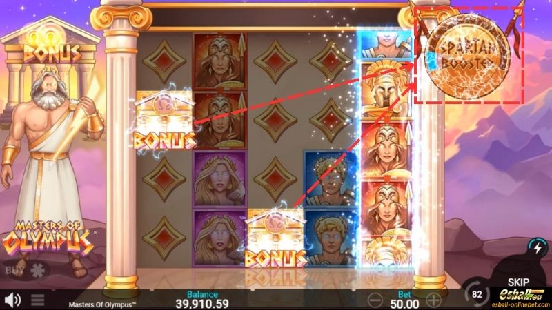 Masters of Olympus Slot Spartan Booster Feature Masters of Olympus Slot Spartan Booster Feature