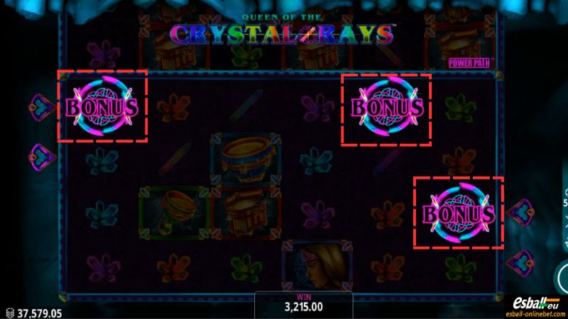 Queen of the Crystal Rays Slot Scatter Queen of the Crystal Rays Slot Scatter