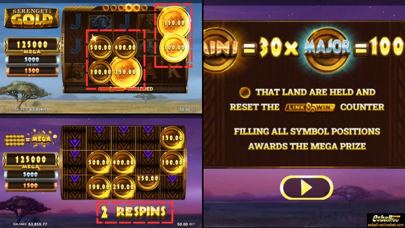 Serengeti Gold Slot LINK&WIN™ Feature Serengeti Gold Slot LINK&WIN™ Feature