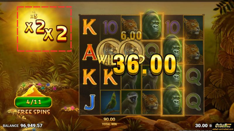 Silverback: Multiplier Mountain Free Game Feature Silverback: Multiplier Mountain Free Game Feature
