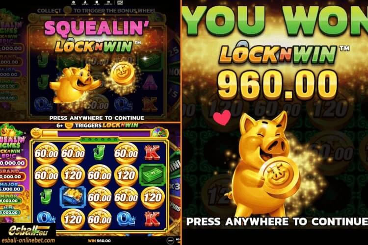 Squealin' Riches Slot Locknwin Big Win Squealin' Riches Slot Locknwin Big Win