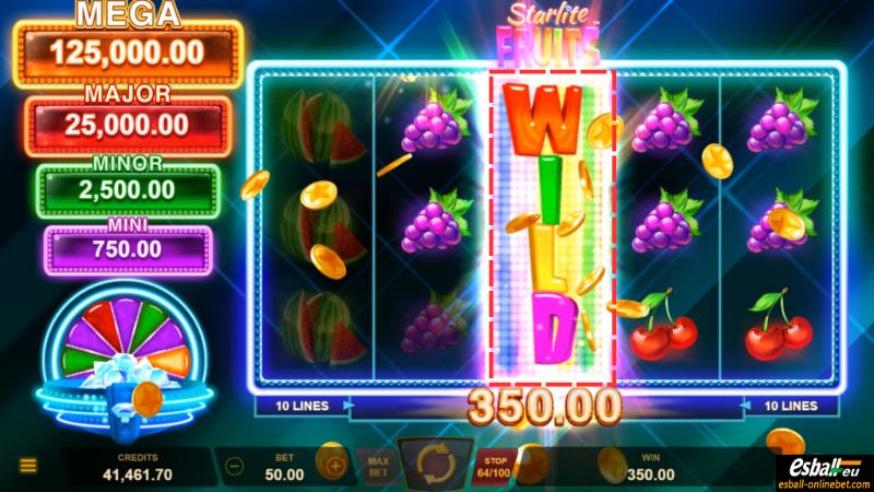 Starlite Fruits Slot Respin Feature 