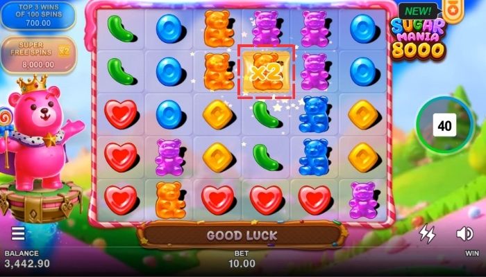 Sugar Mania 8000 Mystery Symbol Feature Sugar Mania 8000 Mystery Symbol Feature