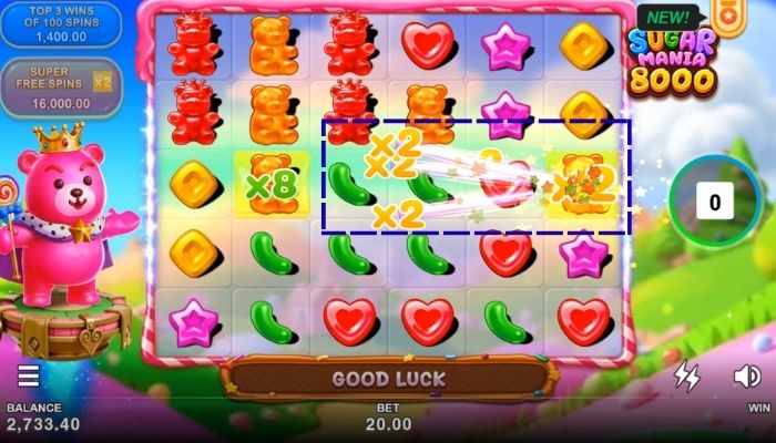 Sugar Mania 8000 Super Mystery Symbol Feature Sugar Mania 8000 Super Mystery Symbol Feature