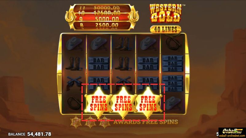 Western Gold Slot Free Spins Symbol Western Gold Slot Free Spins Symbol