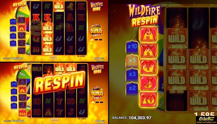 Wildfire Wins Slot Wildfire Respin Feature Wildfire Wins Slot Wildfire Respin Feature